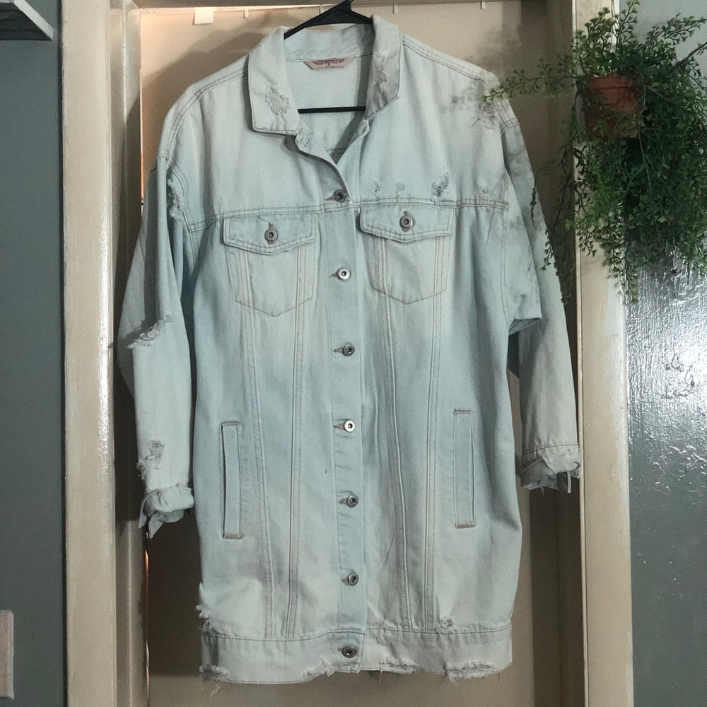 Oversized jean jacket